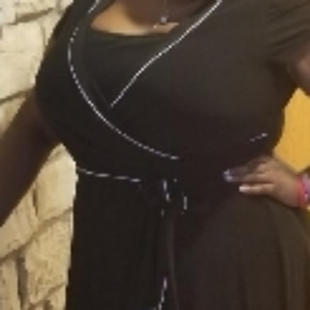 V neck dress